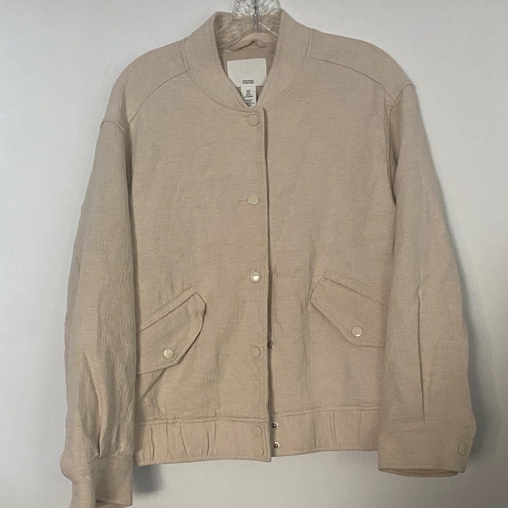 H&M Women's Tan Bomber Jacket